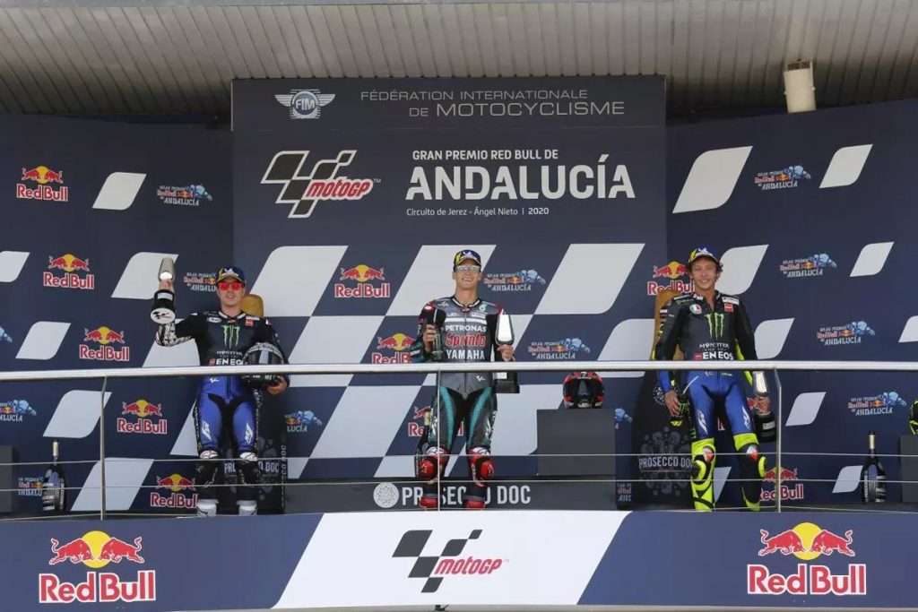 MotoGP Andalusia, Fabio Quatararo Kembali Kuasai Podium Pertama 