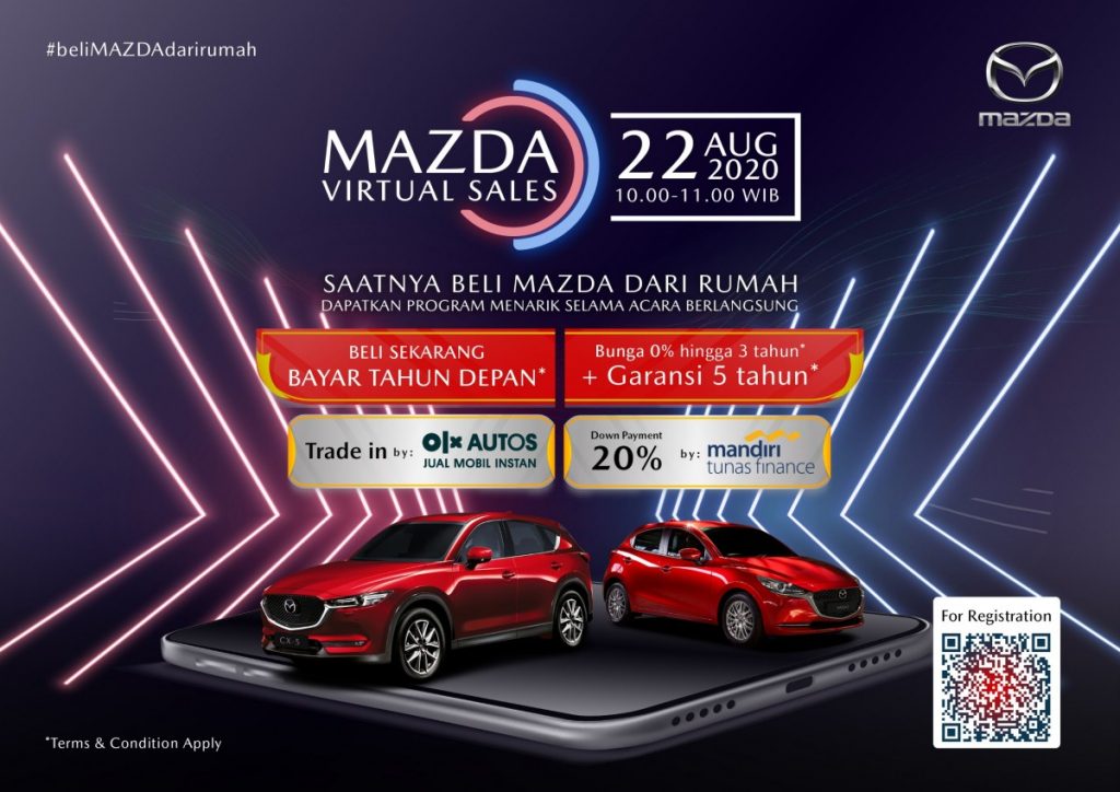Catat Waktunya, Mazda Virtual Sales 2020 Digelar Satu Hari  