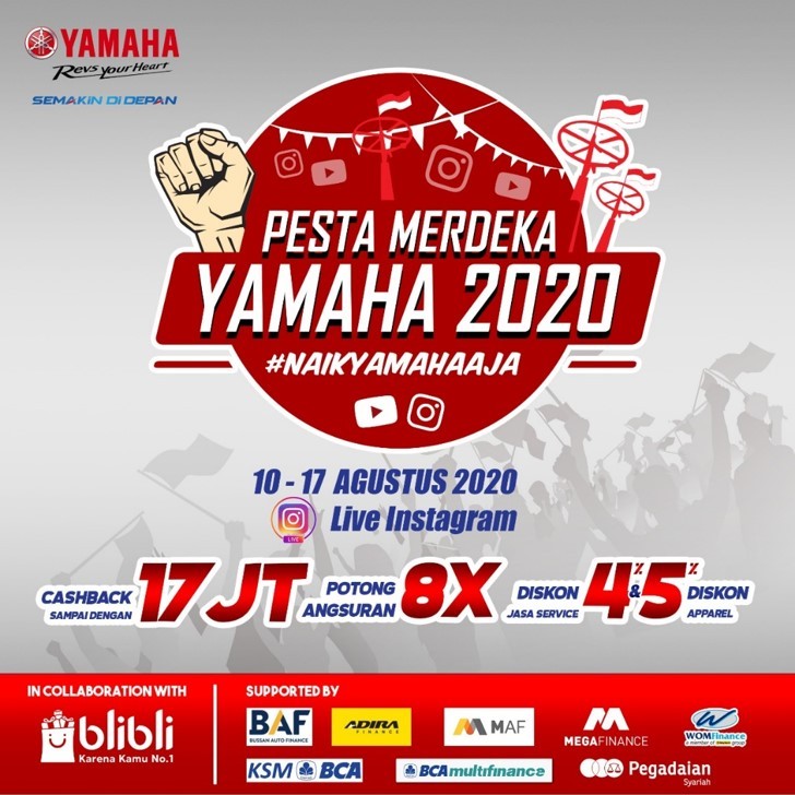 Yamaha Gelar Program Pesta Merdeka HUT Kemerdekaan RI ke-75  
