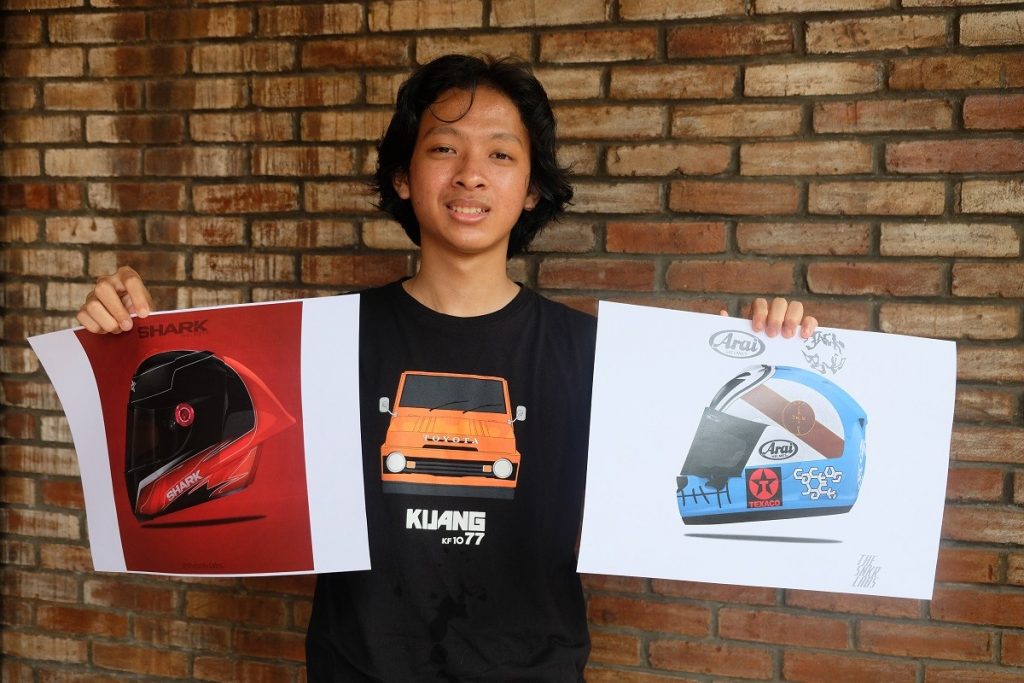 Gemar Otomotif Sejak SD, Remaja Ini Juara Lomba Desain Mesin Ferrari  