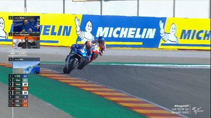 MotoGP Aragon 2020, Rins Pertama, Marquez Kedua 