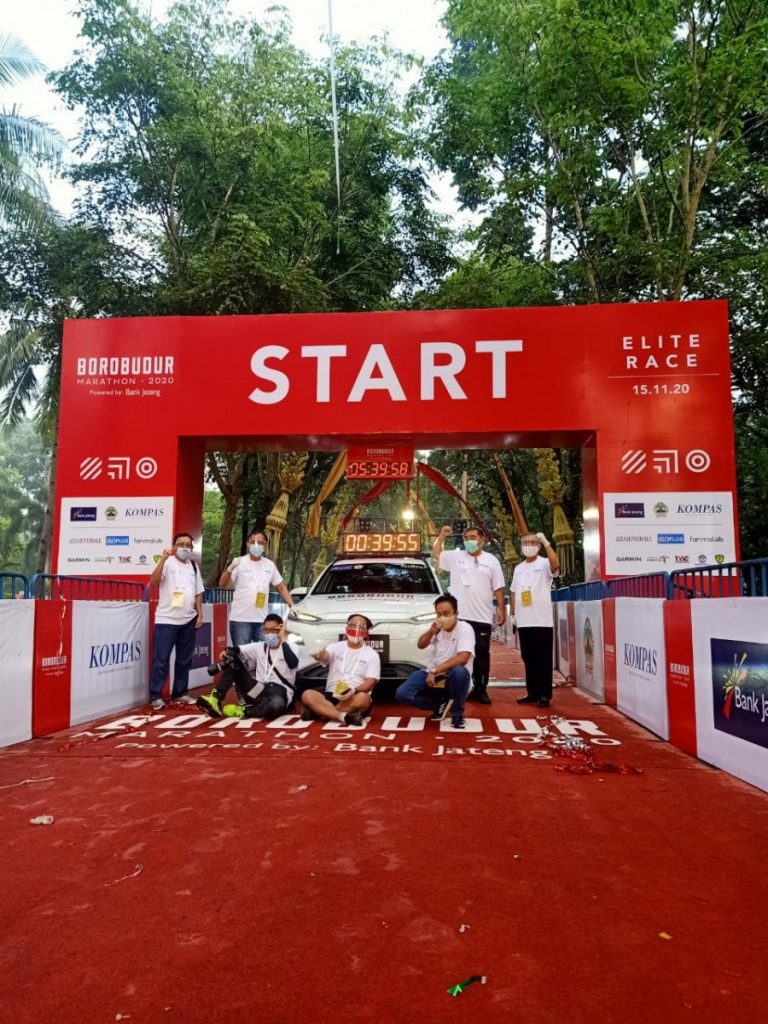 Hyundai Kona Electric Jadi Mobil Resmi Borobudur Marathon Elite Race 2020 