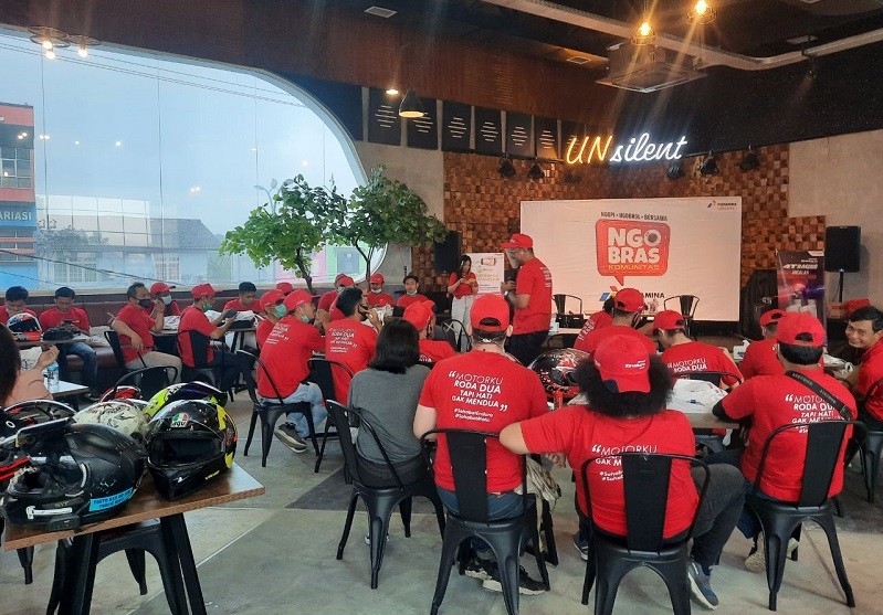 Kumpul Bareng Pertamina Lubricant dan Bikers Lampung  