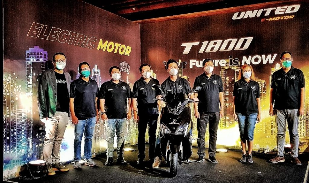 Usung Gaya futuristik, UNITED E-MOTOR T1800 Meluncur di Indonesia 