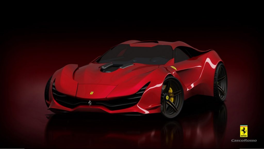 Ferrari CascoRosso Konsep, Imajinasi Segar Untuk Kuda Jingkrak Maranello 