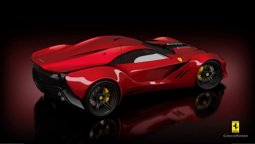 Ferrari CascoRosso Konsep, Imajinasi Segar Untuk Kuda Jingkrak Maranello  