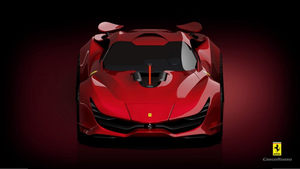 Ferrari CascoRosso Konsep, Imajinasi Segar Untuk Kuda Jingkrak Maranello  