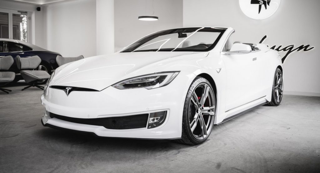 Tesla Model S Ini Tampil Convertibel Lewat Ide Modifikasi ARES Design  