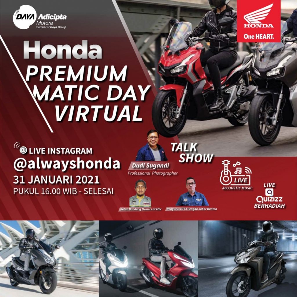 DAM Gelar Honda Premium Matic Day Secara Virtual  