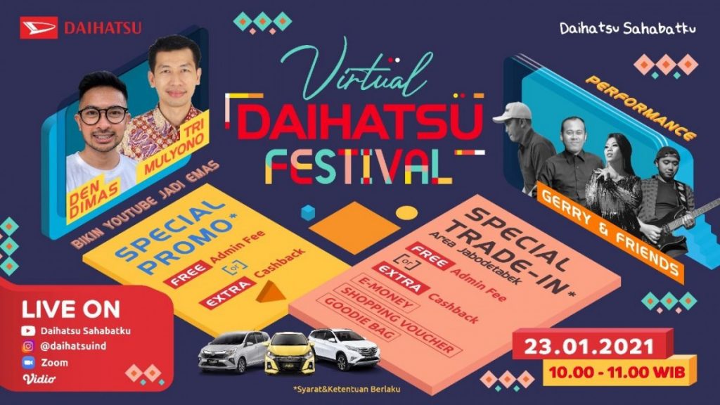 Ramai Peminat, Virtual Daihatsu Festival Hadir Lagi di 2021  