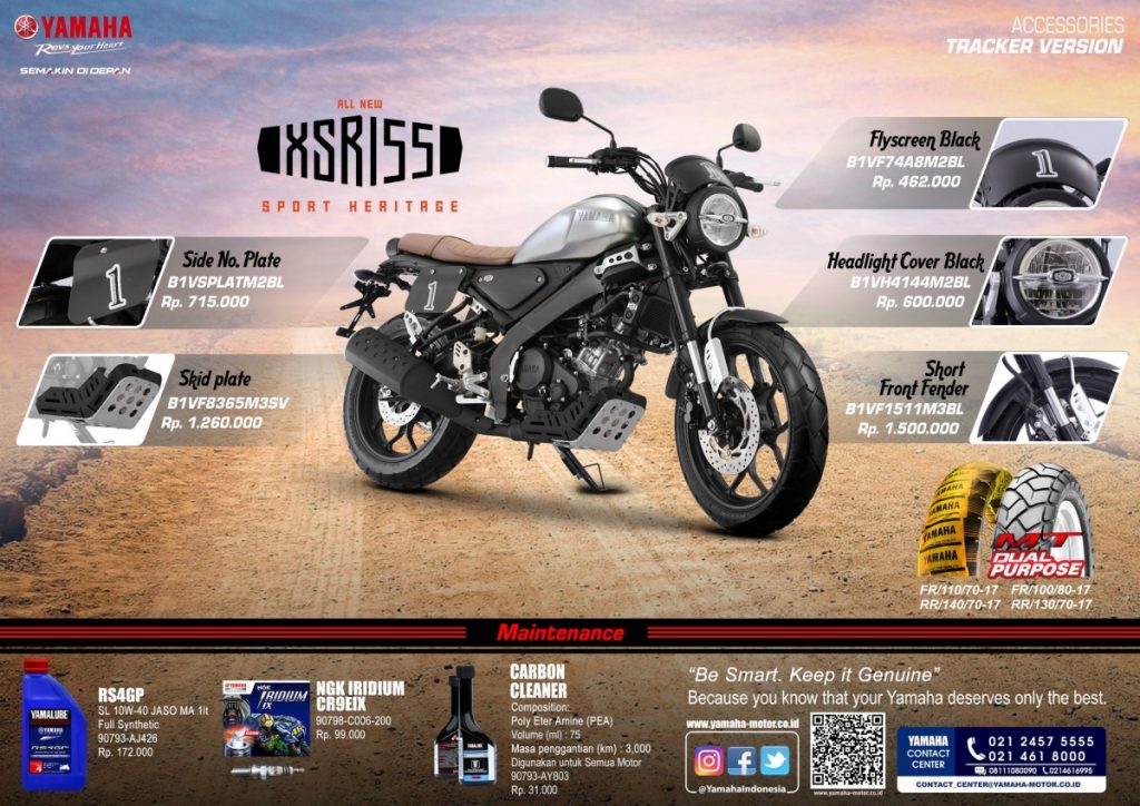 Tiga Model Aksesoris Ini Bikin Yamaha XSR 155 Makin Stylish  