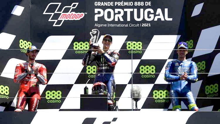 MotoGP Portugal, Quartararo Kembali Podium Pertama 