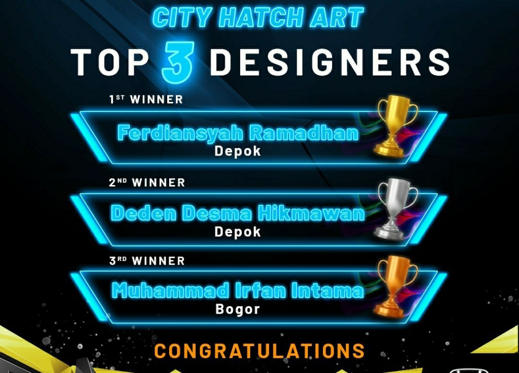 Sisihkan 400 Peserta, Ini Juara Kompetisi Desain 'City Hatch Art' 