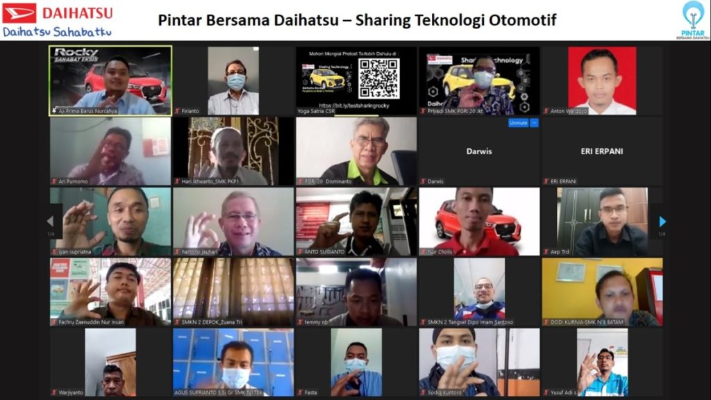 Pintar Bersama Daihatsu, Pelatihan Virtual Cerdas Untuk Guru SMK  