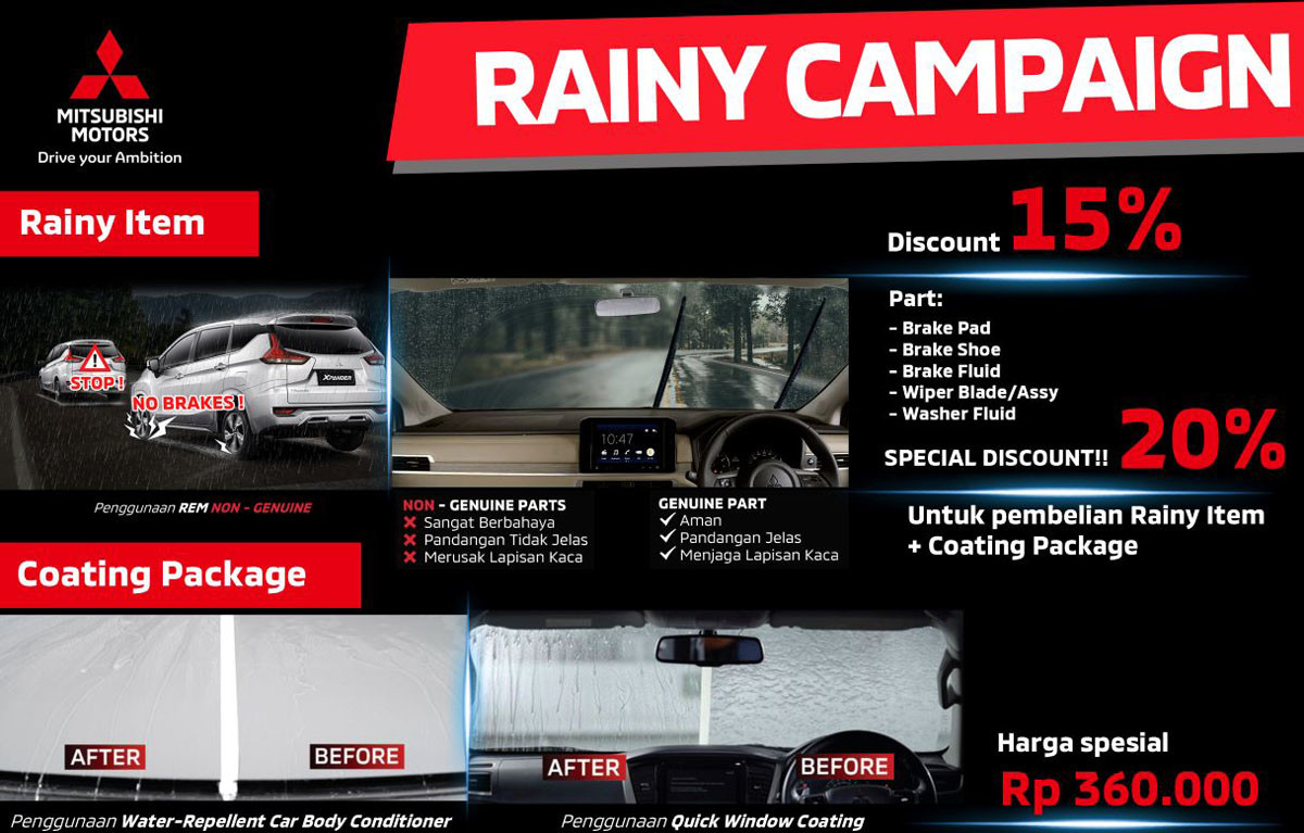 'Rainy Campaign', Pastikan Kondisi Mobil Pelanggan Tetap Prima 