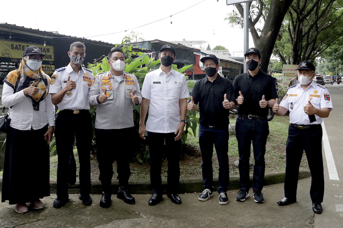'Safety for Everyone', PT HPM Lengkapi Marka di Kota Bogor 