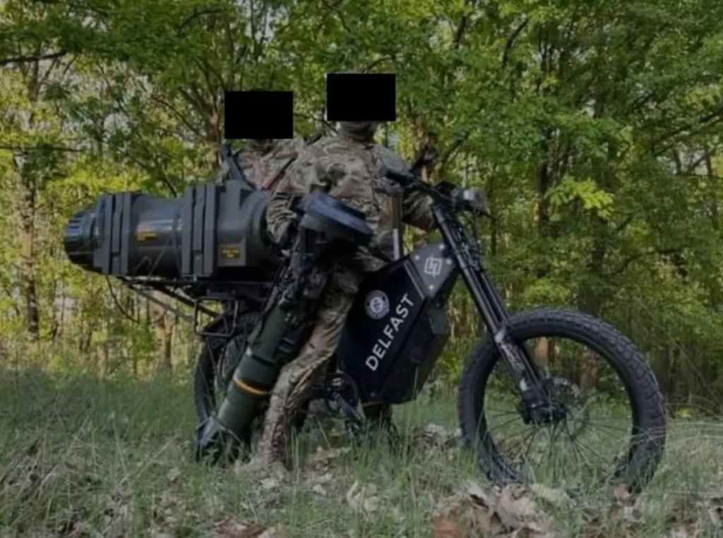 Sepeda Motor Listrik Jadi Kendaraan Tempur Pasukan Ukraina  