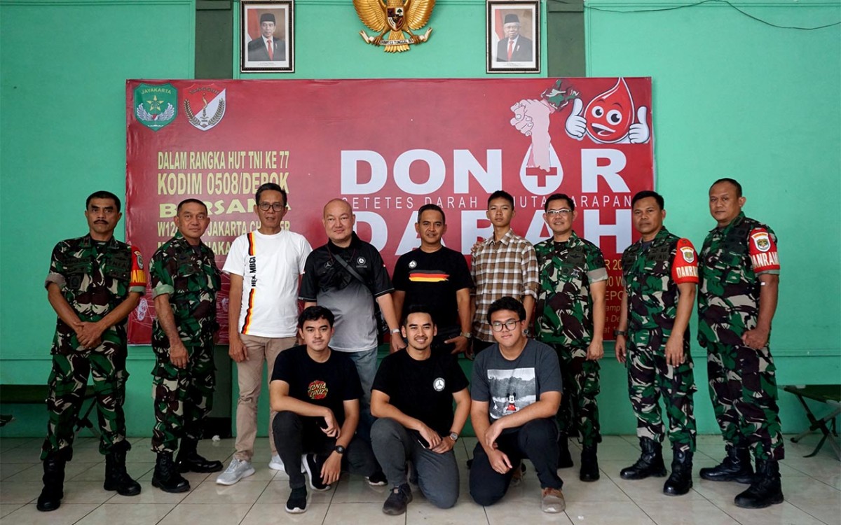 Donor Darah, Kodim 0508 Depok Gandeng W124 MBCI Jakarta Chapter  