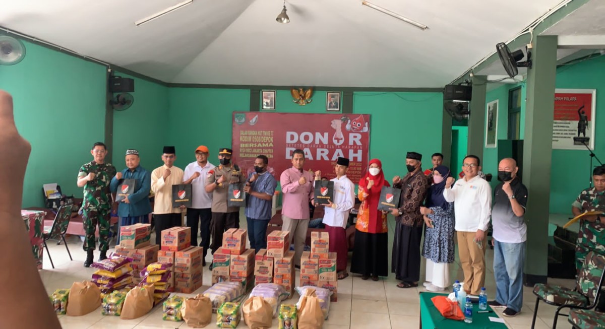 Donor Darah, Kodim 0508 Depok Gandeng W124 MBCI Jakarta Chapter  