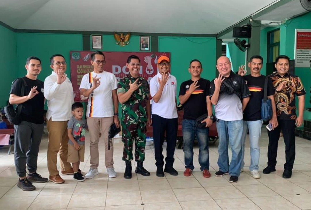 Donor Darah, Kodim 0508 Depok Gandeng W124 MBCI Jakarta Chapter  