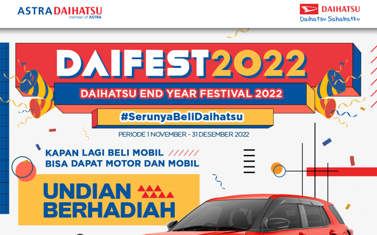 Daihatsu Gelar Daifest 2022, Promo Spesial Akhir Tahun  