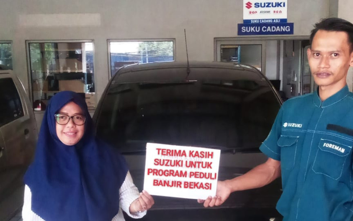 Suzuki Peduli, Berikan Gratis Servis Korban Banjir  