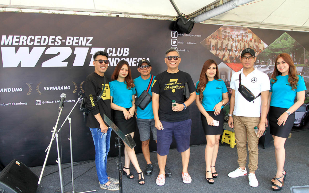 Mengular, 62 Kendaraan MB W211 CI Hadir di Merceday Benz 2023  