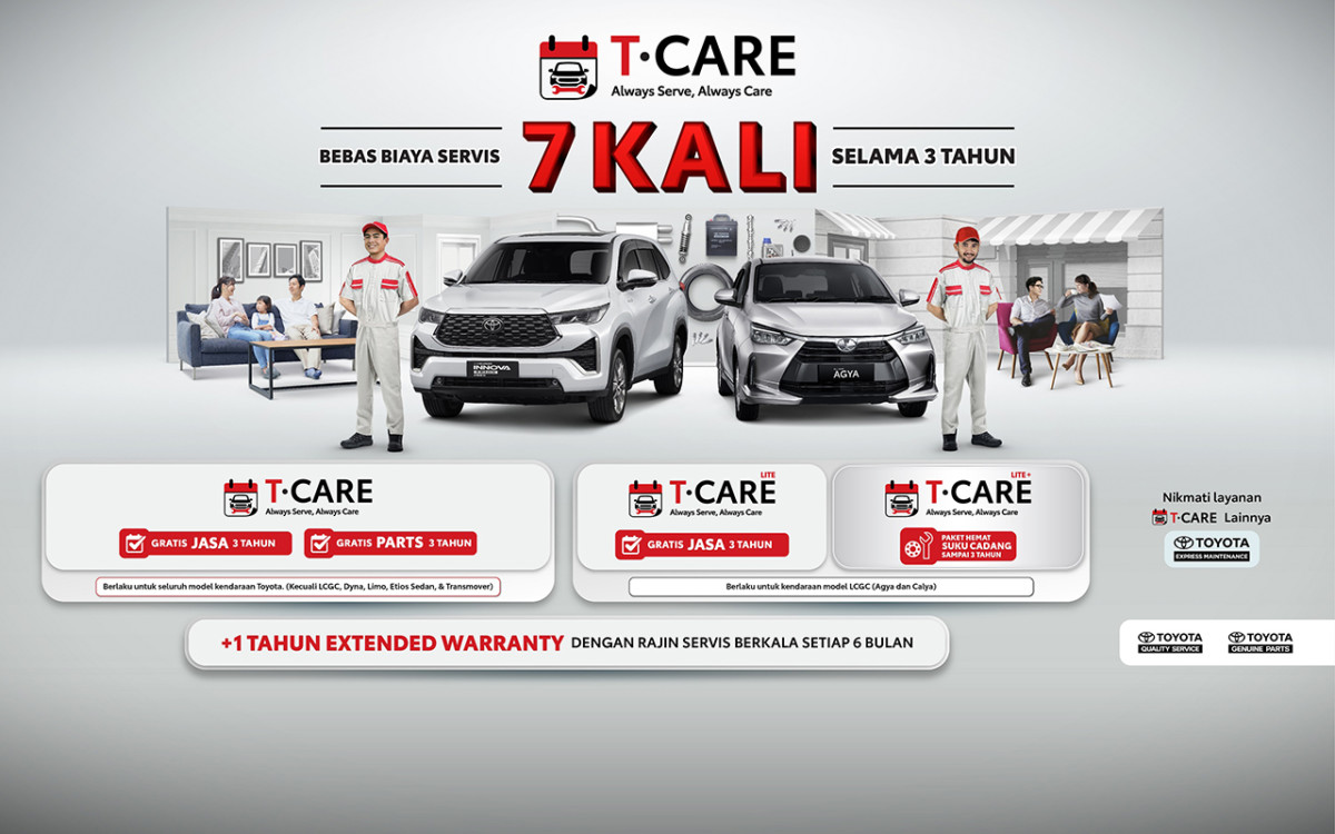 Toyota Perluas Pilihan Program Aftersales T-CARE  
