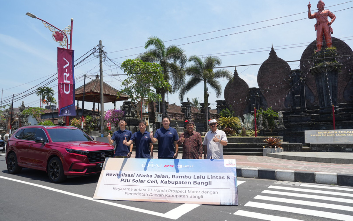 PT HPM Berikan Bantuan Revitalisasi Rambu Jalan di Kabupaten Bangli  