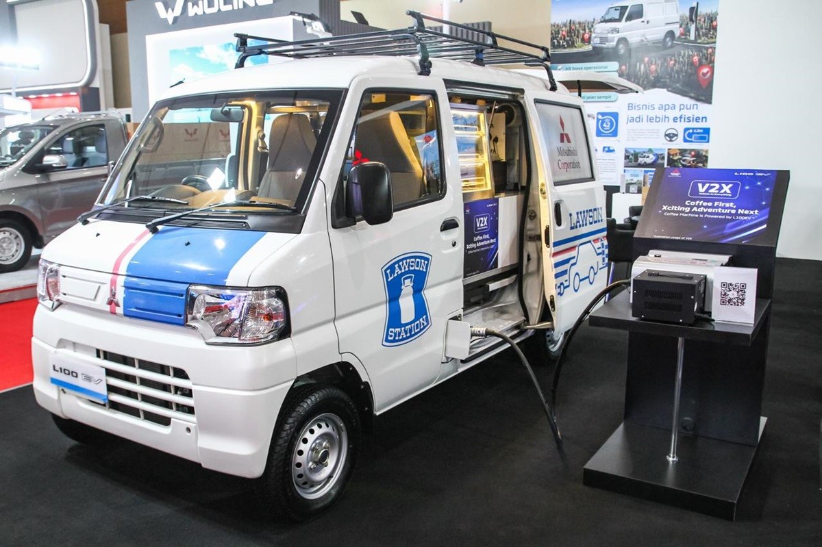 Mitsubishi L100 EV, Kendaraan Komersial Masa Depan ada di GIICOMVEC 2024  