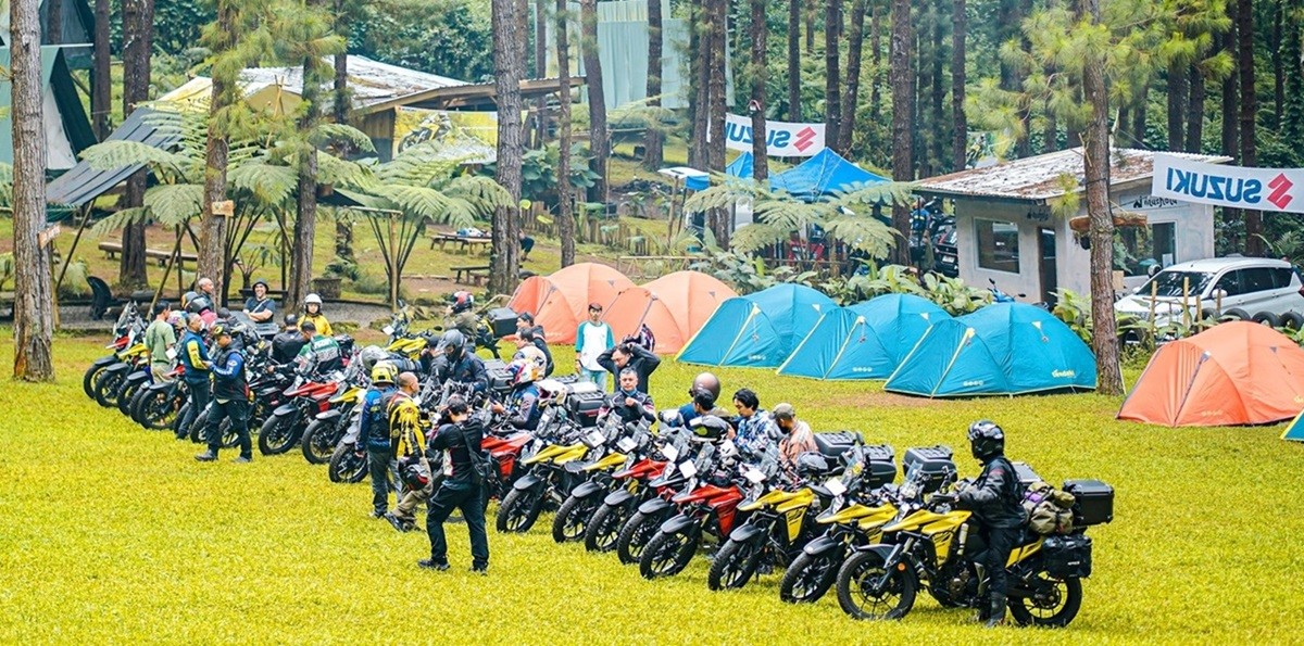 Turing Akbar V-Strom Indonesia Owners, Diikuti 100 Riders  