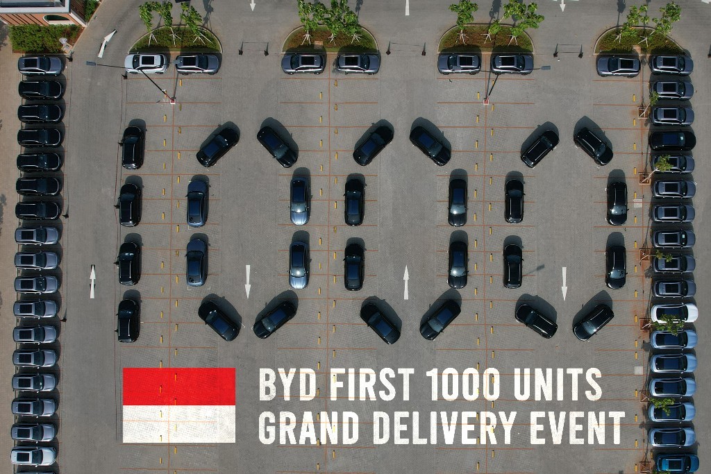1.000 Unit Mobil Listrik BYD Diserahkan ke Konsumen  
