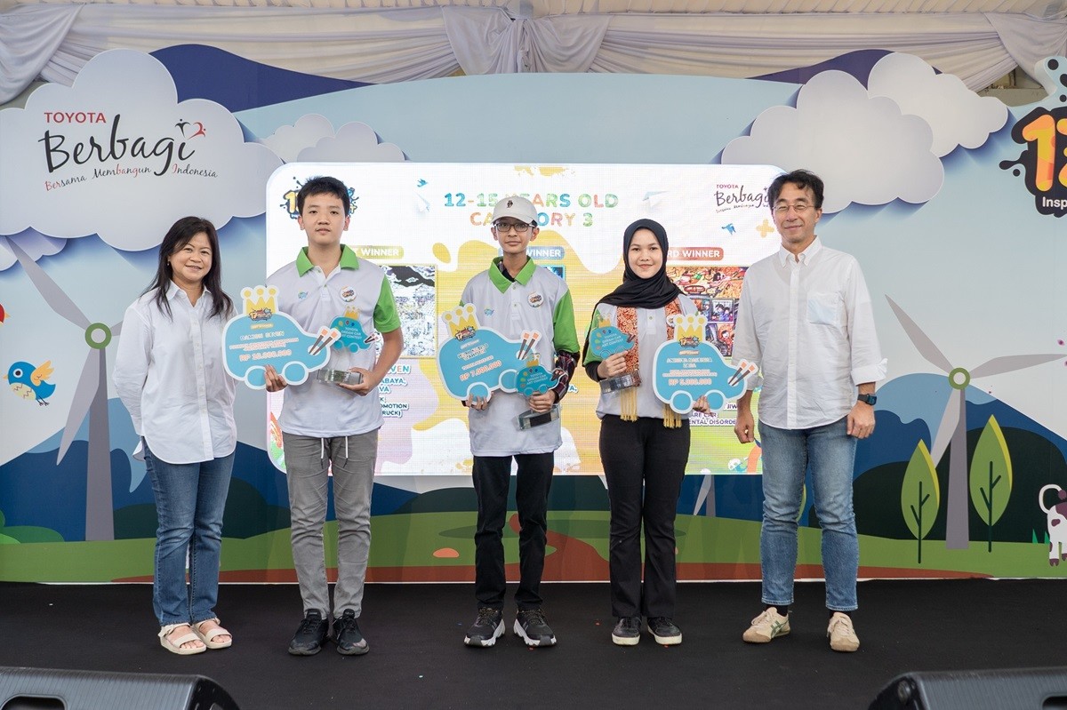 Karya Anak Indonesia Juara di Ajang Global Toyota Dream Car Art Contest  