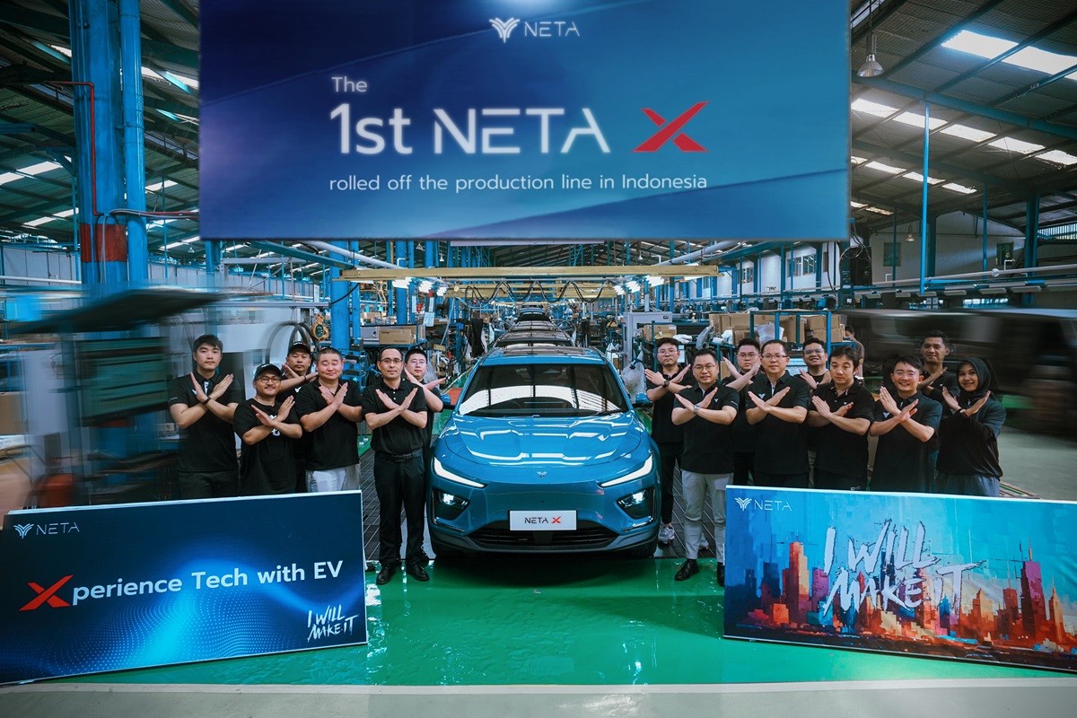 NETA Auto Indonesia Rayakan Produksi Lokal Pertama NETA X  