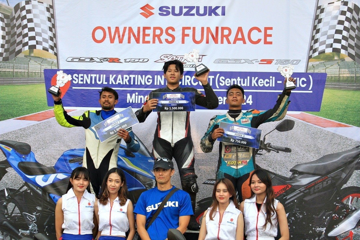 Suzuki Owners Fun Race 2024, Wadahi Pemilik GSX-R150 dan Satria F150  