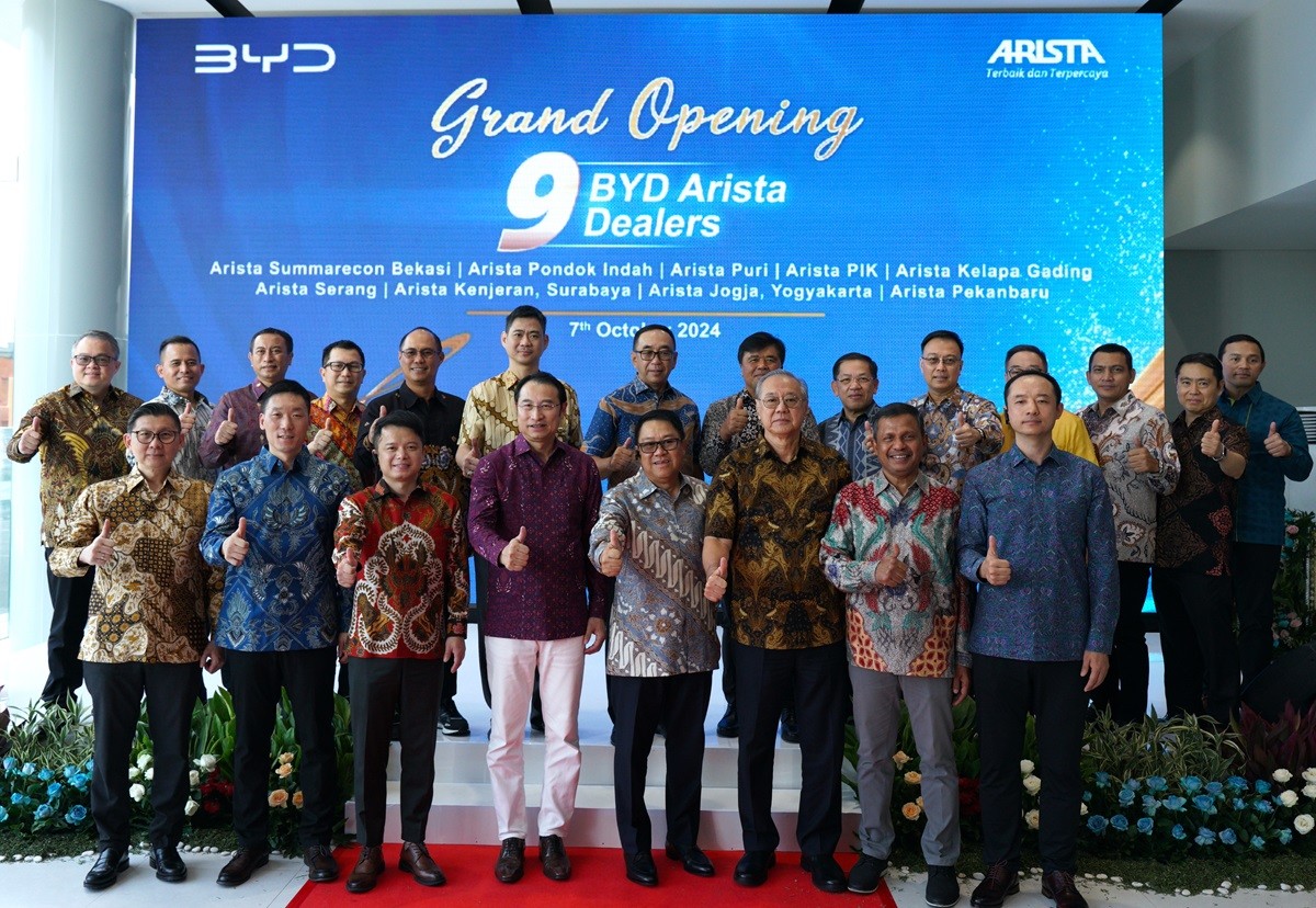 Maksimalkan Investasi, Sembilan Diler BYD Arista Dibuka Secara Serentak  