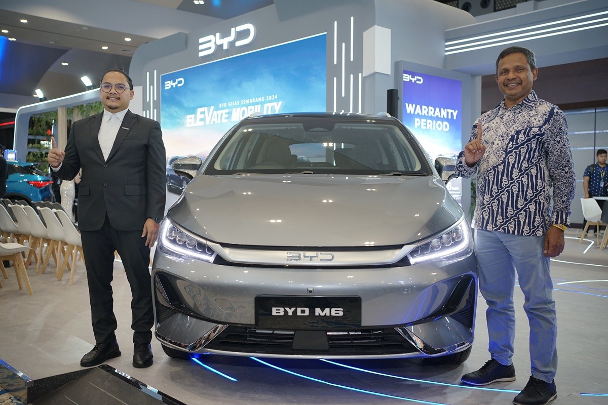 BYD Tampilkan Jajaran Teknologi Mobil Listrik di GIIAS Semarang 2024  