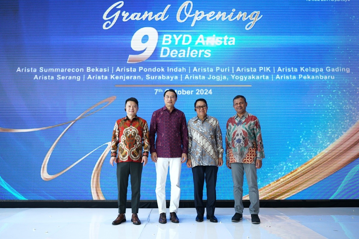 Maksimalkan Investasi, Sembilan Diler BYD Arista Dibuka Secara Serentak  