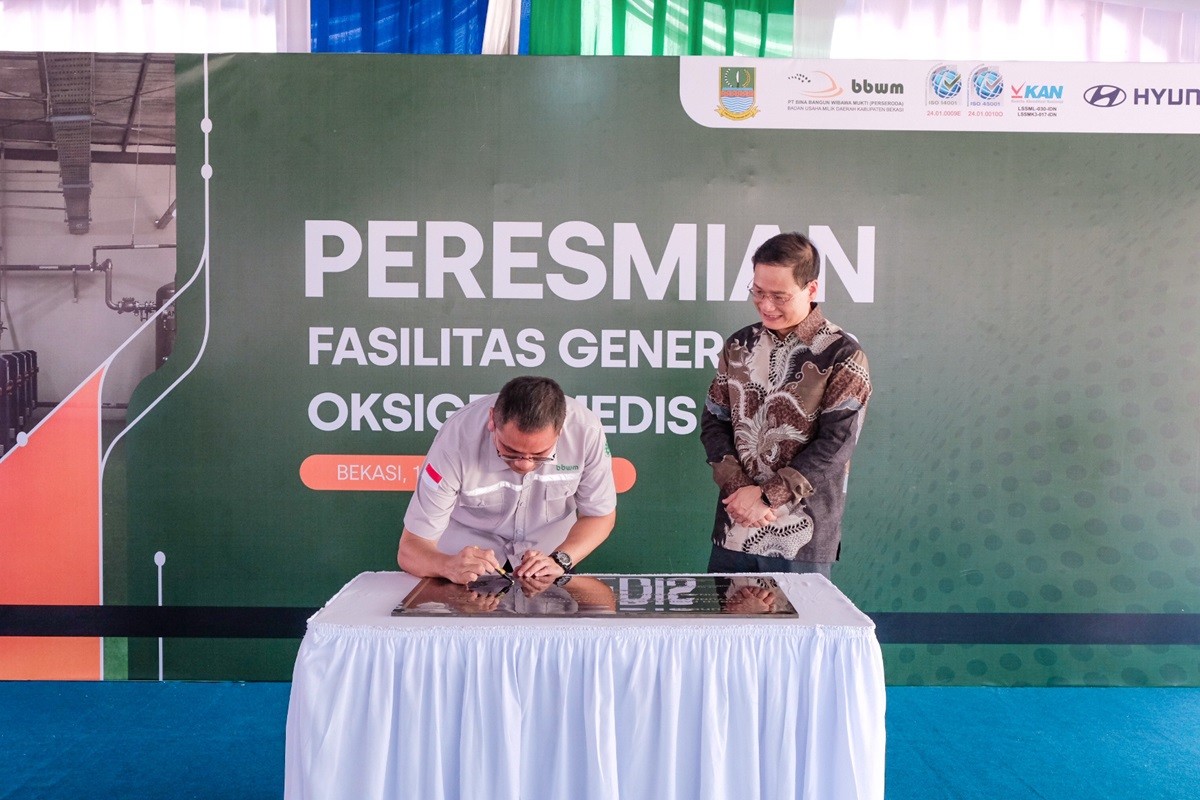 Hyundai dan Pemkab Bekasi Resmikan Fasilitas Generator Oksigen  