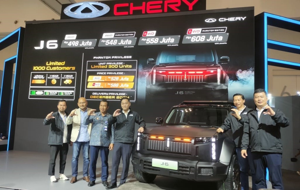 GJAW 2024, Chery Hadirkan J6 Batik dan J6 Phantom Edition  