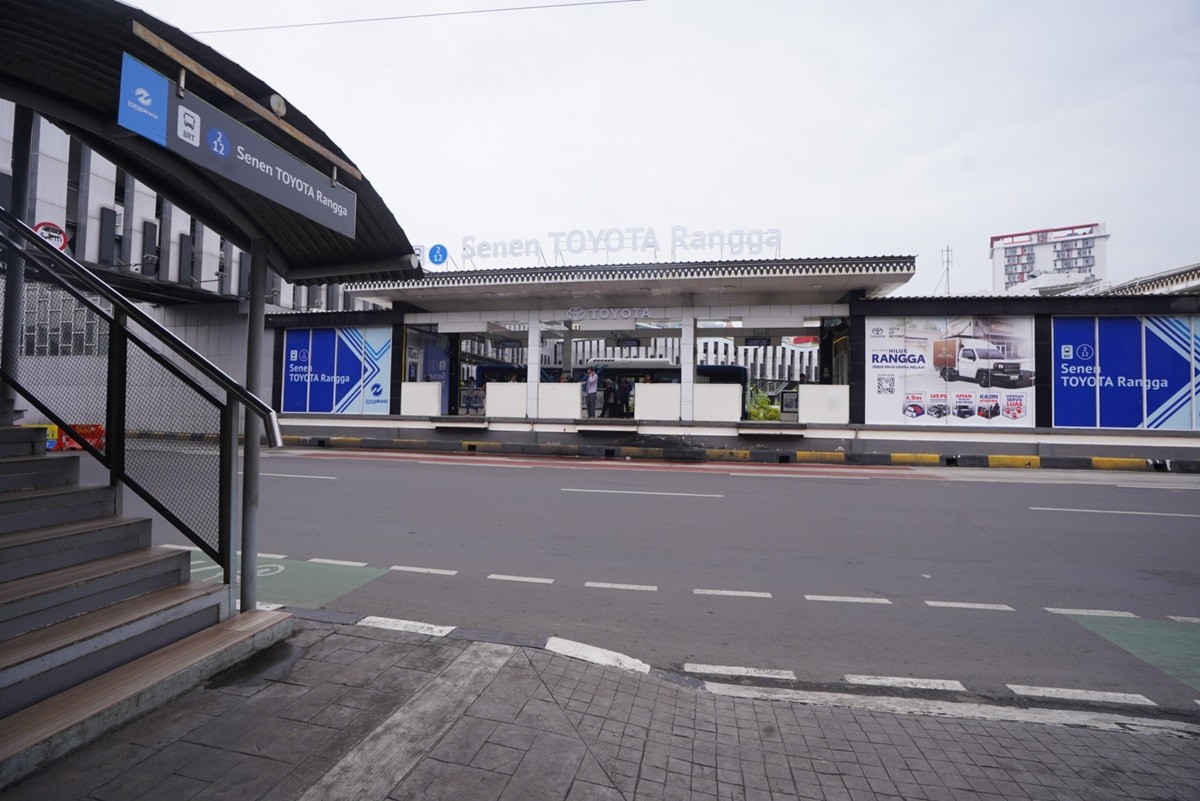 Halte Senen TOYOTA Rangga, Kolaborasi Toyota dan Transjakarta  