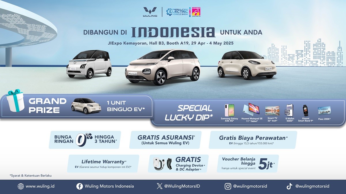 Berbagai Promo Menarik Disiapkan Wuling Selama Gelaran PEVS 2025  