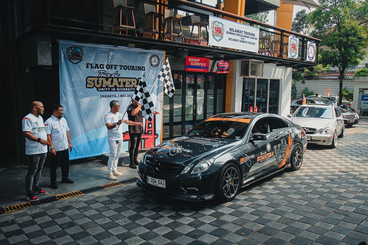 MB Club INA Resmi Lepas Peserta Turing 'Tour de Sumatera'  