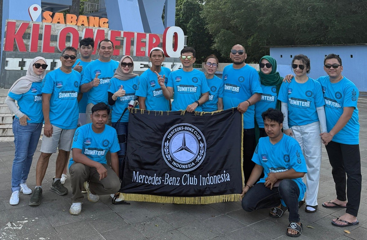MB Club INA 'Tour de Sumatera', Sukses Capai Kilometer Nol Sabang  