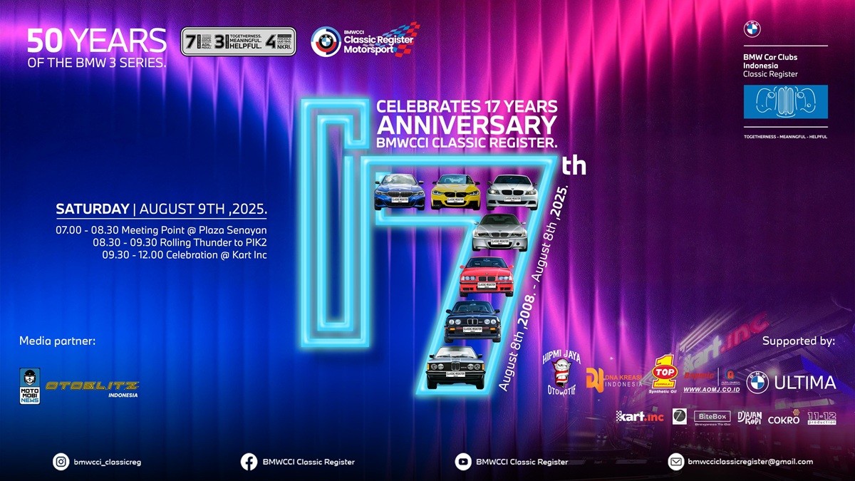 Dari Acara 'Celebrates 17 Years Anniversary BMWCCI Classic Register'  