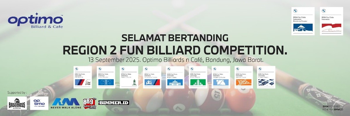 BMWCCI Region 2 Fun Billiards Competition, Diikuti 7 Chapter  